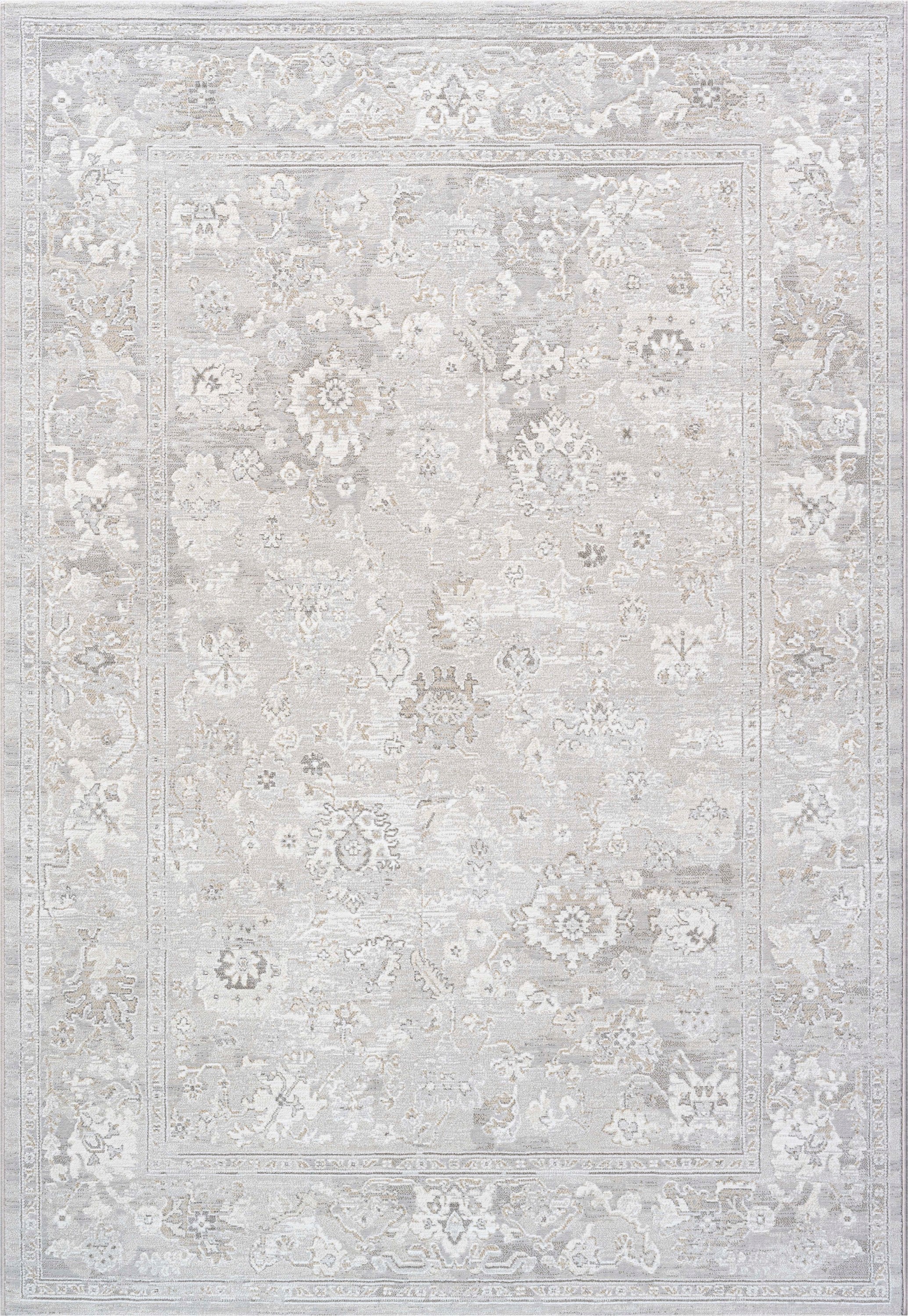 Mason Ivory, Gray and Beige Polyester Area Rug