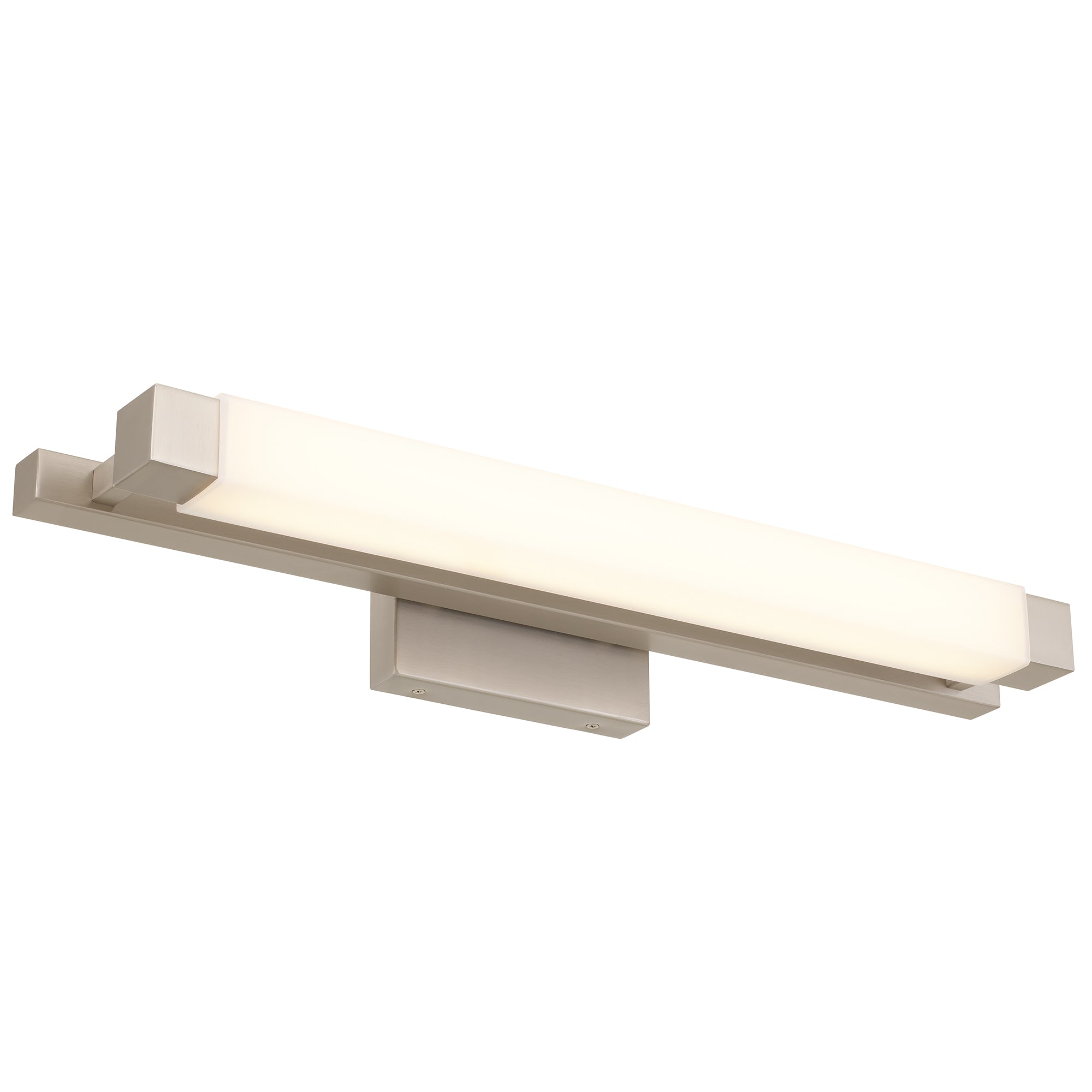 26-Inches Brushed Nickel Integrated LED Bathroom Vanity Light Bar