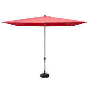 Rectangle Patio Umbrella with Crank Lift , Brick Red(Base not included)