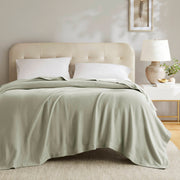 1 Piece Twin Blanket,Sage Green