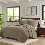 King 3 Piece Luxurious Oversized Quilt Set