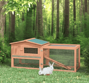 Rabbit Cage Outdoor, Wooden Outdoor Rabbit Hutch, Small Animal Habitat