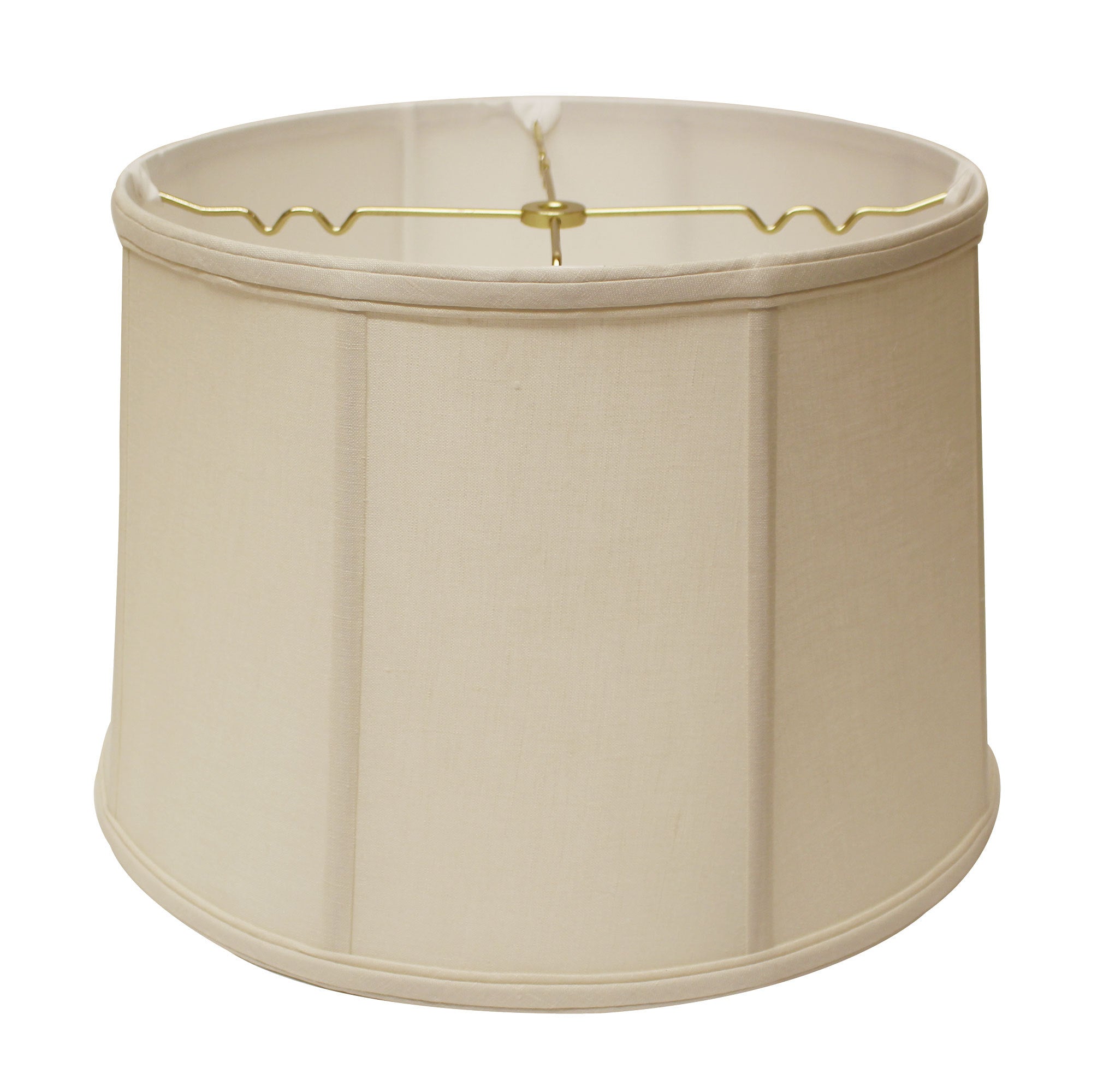 Slant Retro Drum Softback Lampshade with Washer Fitter, Vanilla