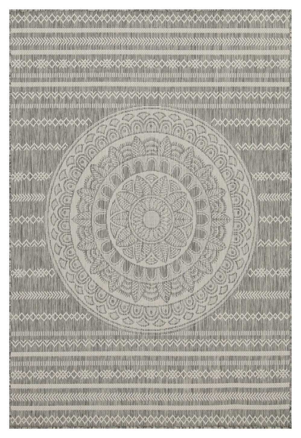 Sunshine GC_HAR2018 Silver 5 ft. 3 in. x 7 ft. 3 in. Indoor/Outdoor Area Rug