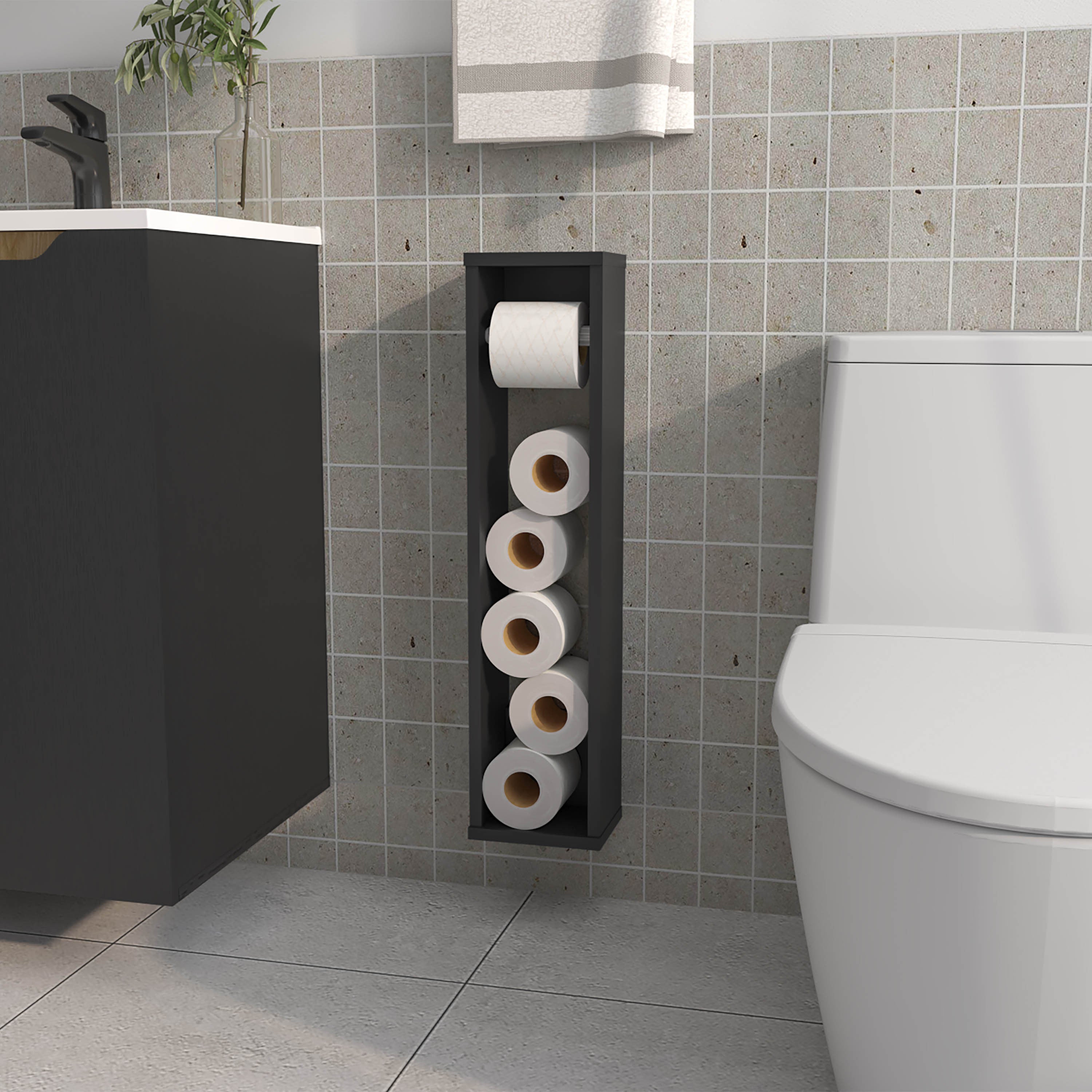 Supai Toilet Paper Holder in Melamine, Black