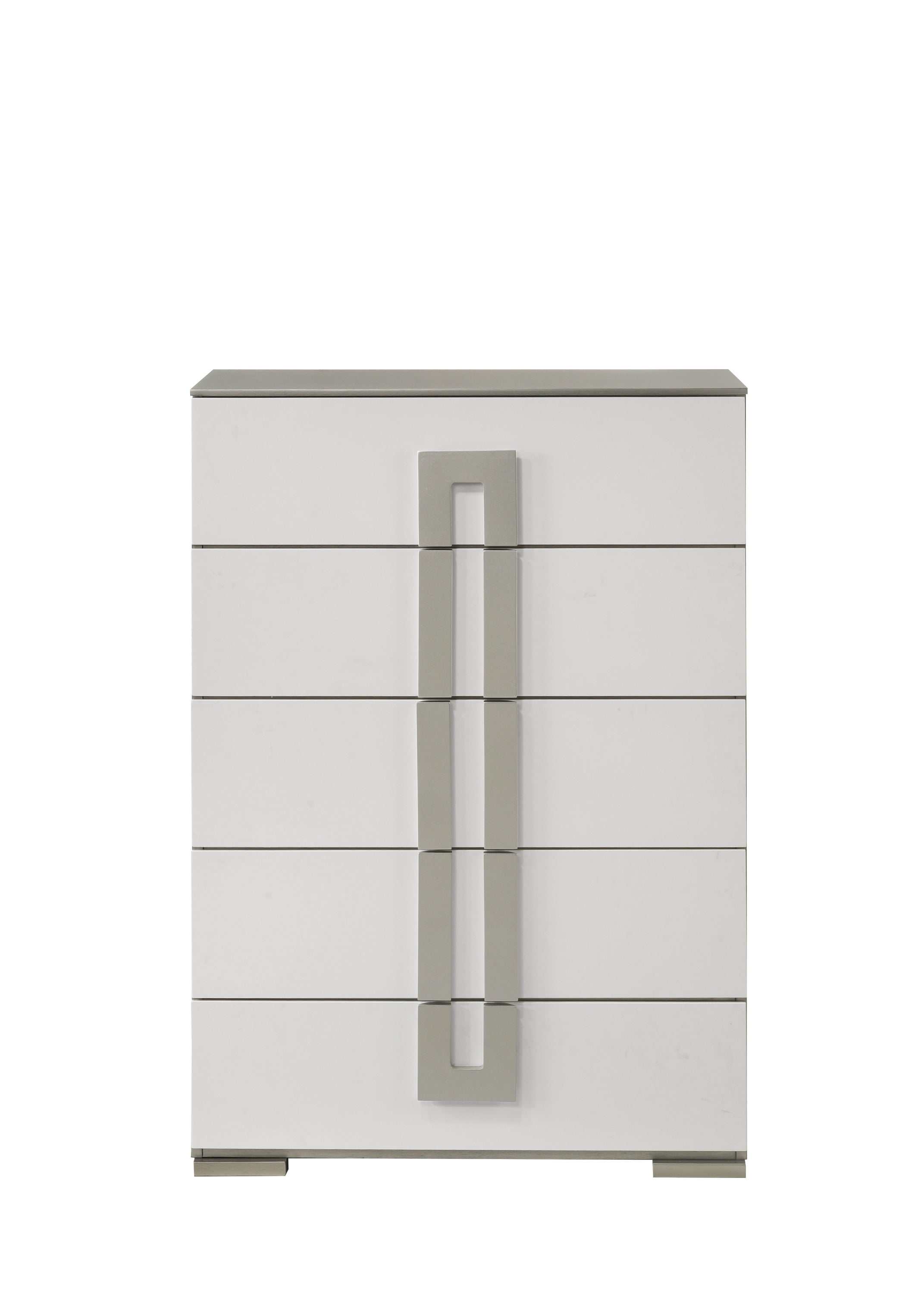 Olivia Contemporary Style 5-Drawer Chest Made with Wood in White  same as B009P241739 (CA inventory)