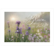 'Bloom Where You are Planted' by Lori Deiter, Ready to Hang Framed Print, White Frame