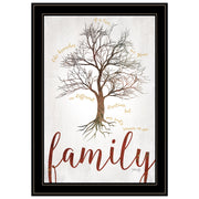 'Family Tree' by Marla Rae, Ready to Hang Framed print, White Frame