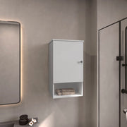 Bathbi 28' tall Medicine Cabinet with Two interior Shelves and One open Shelf