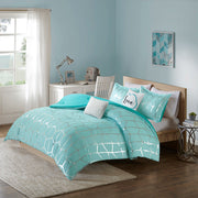 King/Cal King Metallic Printed Comforter Set