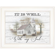 'It Is Well' By Billy Jacobs, Ready to Hang Framed Print, White Frame