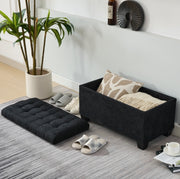 Storage Ottoman Bench, Foot Rest with Legs, 16 x 30 x 16.1 Inches, End of Bed Bench, Storage Chest, Load up to 660 lb, for Living Room, Bedroom, Entryway