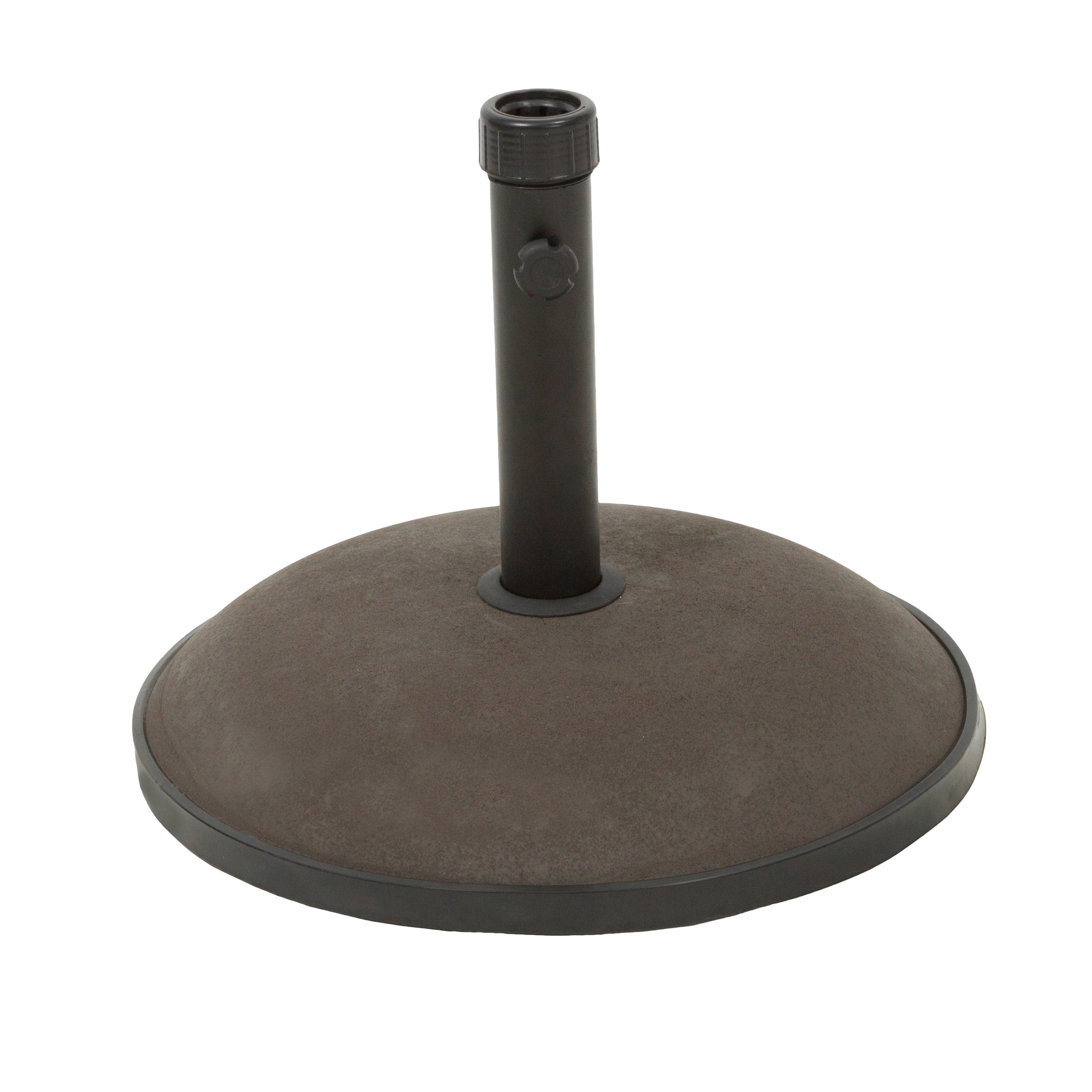 UM-HOLDER Round Umbrella Base 33 lbs Concrete Brown 17.72 inches