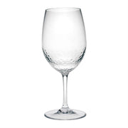 LeadingWare Tritan Hammer Plastic Wine Glasses Set of 4, Unbreakable, BPA Free, Clear, 20oz