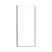 Semi-Frameless Circular Pivot Shower Door Chrome 24' x 72' with 1/4' SGCC Tempered Glass