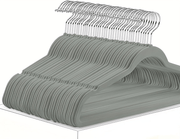 Gray Velvet hanger, 50pack