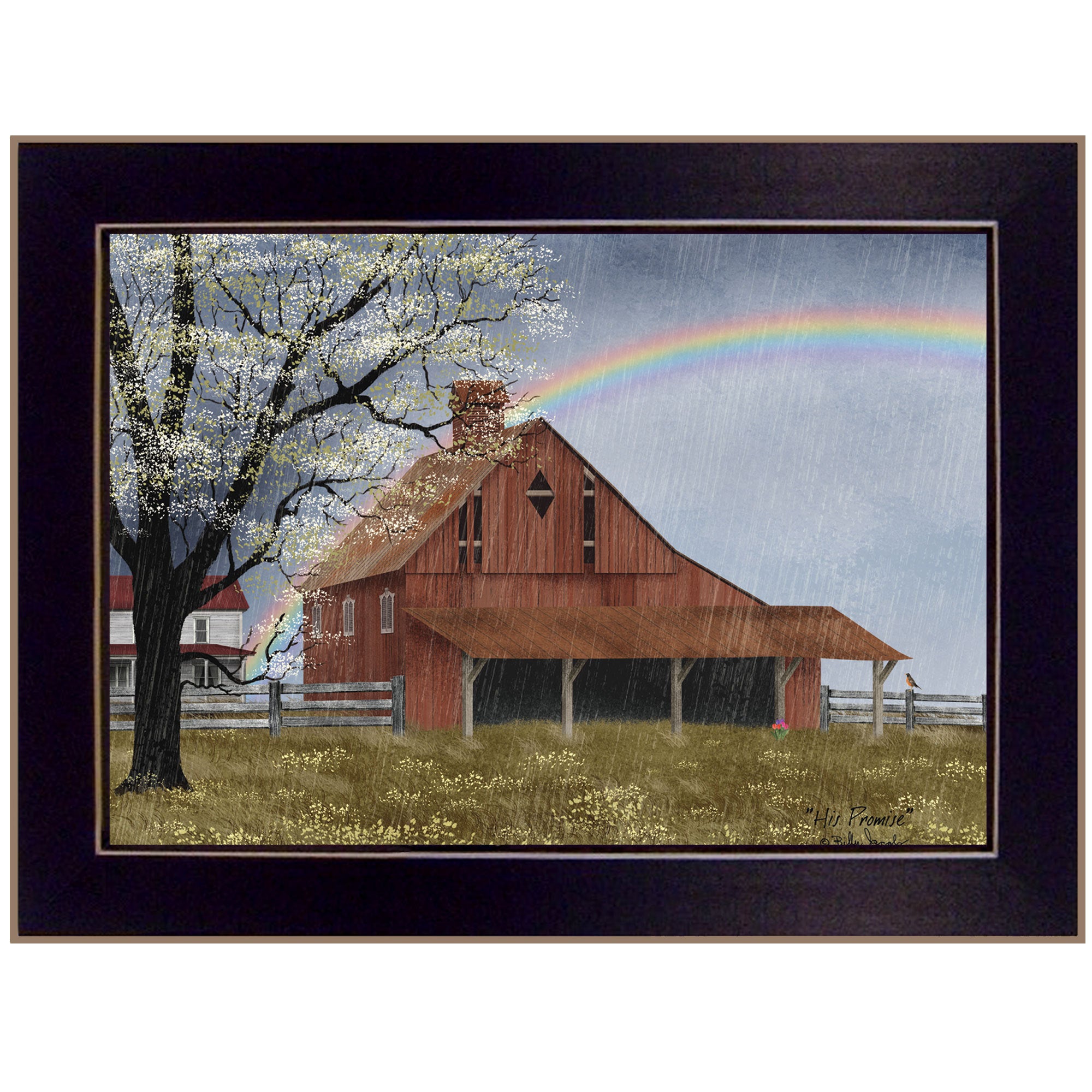 'His Promise' by Billy Jacobs, Ready to Hang Framed Print, Black Frame