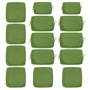 Cushion Covers for 7-Piece Wicker Sectional Sofa, 14-Pack Seat and Back Slipcovers with Zipper, Green (Covers Only)