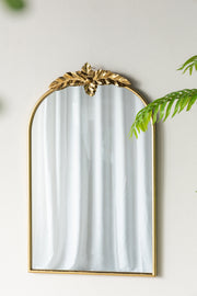 24' x 36' Arched Wall Mirror with Gold Metal Frame, Wall Mirror for Living Room Bedroom Hallway