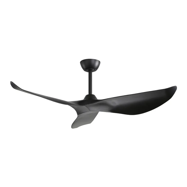 52 Inch Indoor ABS Ceiling Fan With 6 Speed Remote Control Reversible DC Motor For Home