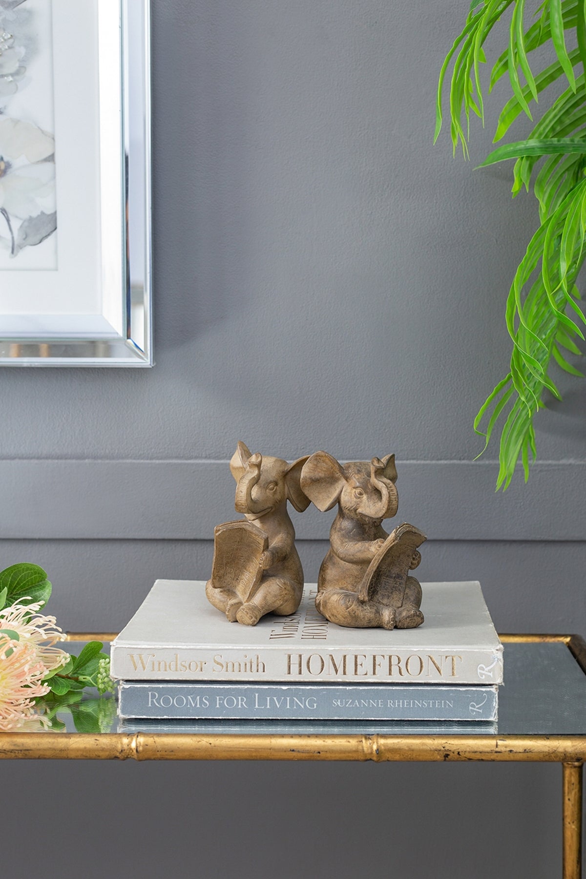 Set of 2, 4.3x4x6' Elephant Bookends