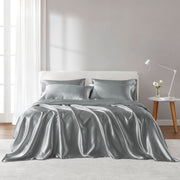 4 PCS Twin Luxury Sheet Set Grey