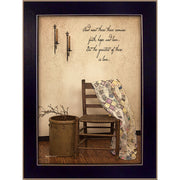 'These Three Remain' By Susan Boyer, Printed Wall Art, Ready To Hang Framed Poster, Black Frame