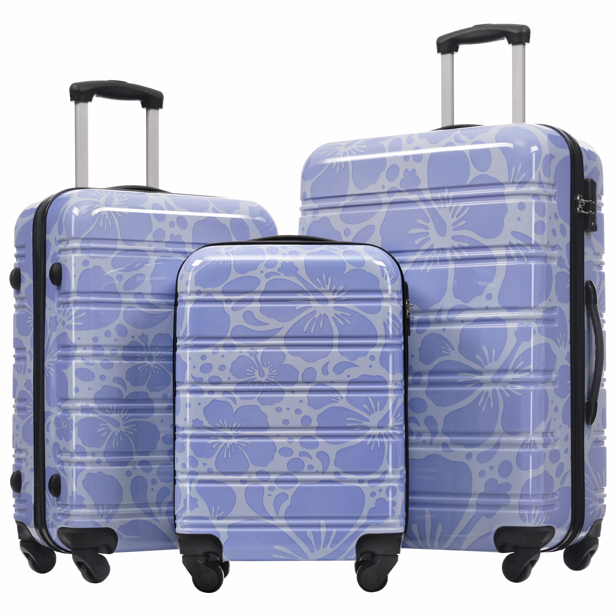 Hardshell Luggage Sets 3 pcs Spinner Suitcase with TSA Lock Lightweight-20'+24'+28' Luggages