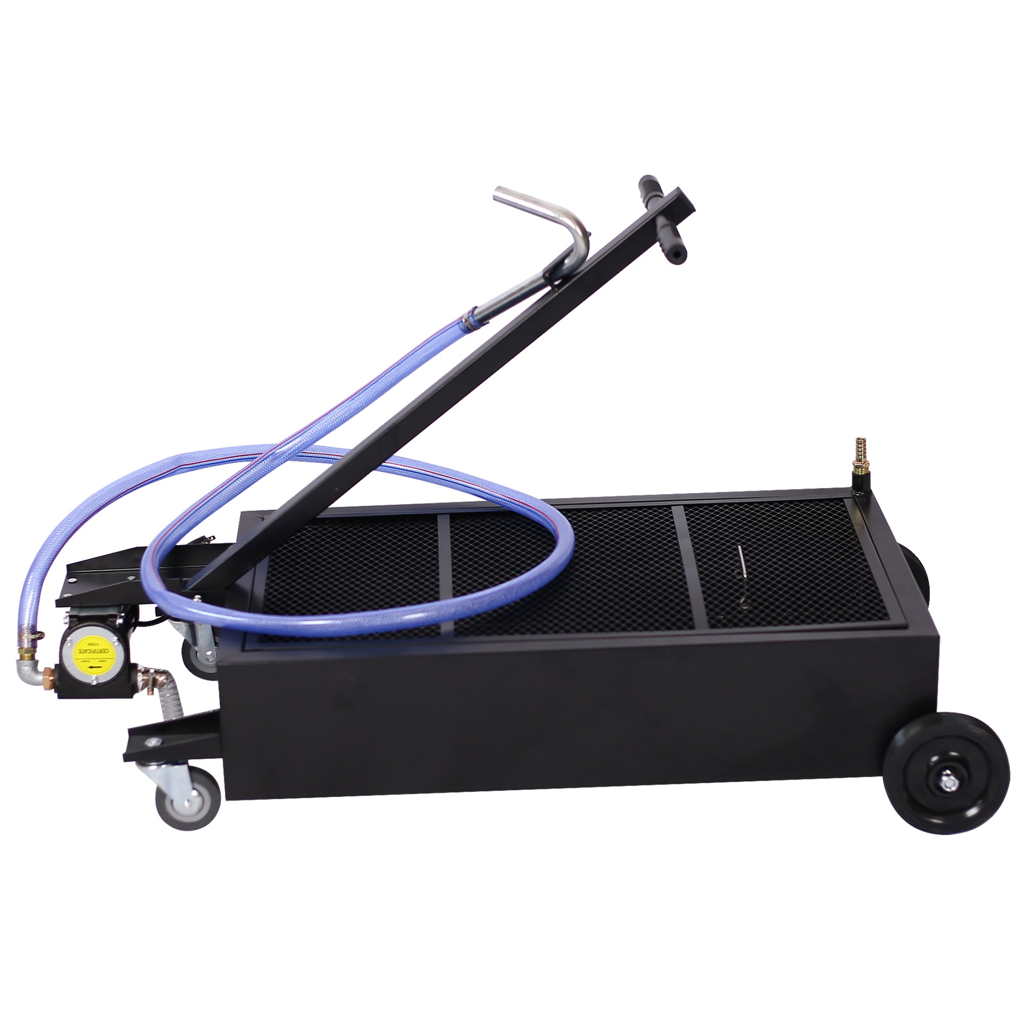 25 gallon low profile oil drainer ,with electric pump