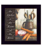 'Heart of the Home' by Artisan John Rossini, Ready to Hang Framed Print, Black Frame