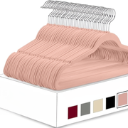 Pink Velvet hanger, 50pack