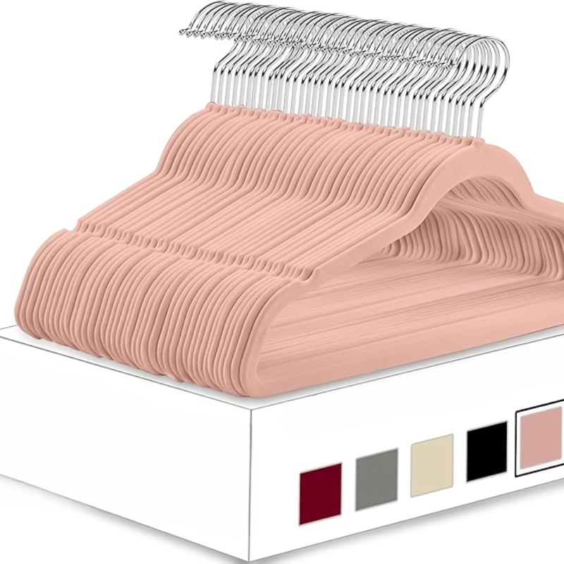 Pink Velvet hanger, 50pack