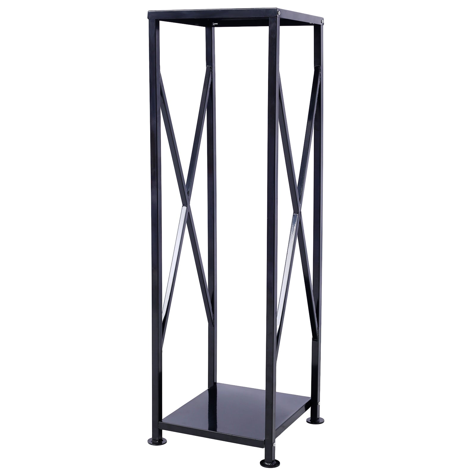 Elegant Grey Metal Firewood Storage Log Rack Holder for Indoor Outdoor Fireplace