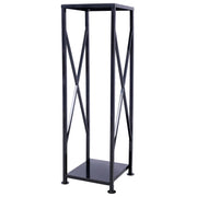 Elegant Grey Metal Firewood Storage Log Rack Holder for Indoor Outdoor Fireplace