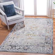 LOOM & LUXE Collection 8X10 Ivory/Grey /Traditional Non-Shedding Living Room Bedroom Dining Home Office Stylish and Stain Resistant Area Rug
