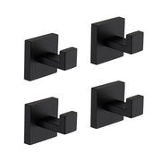 4 Pack Wall-Mounted Stainless Steel Bathroom Towel Hooks/Coat Hooks for Bathroom, Bedroom, Kitchen