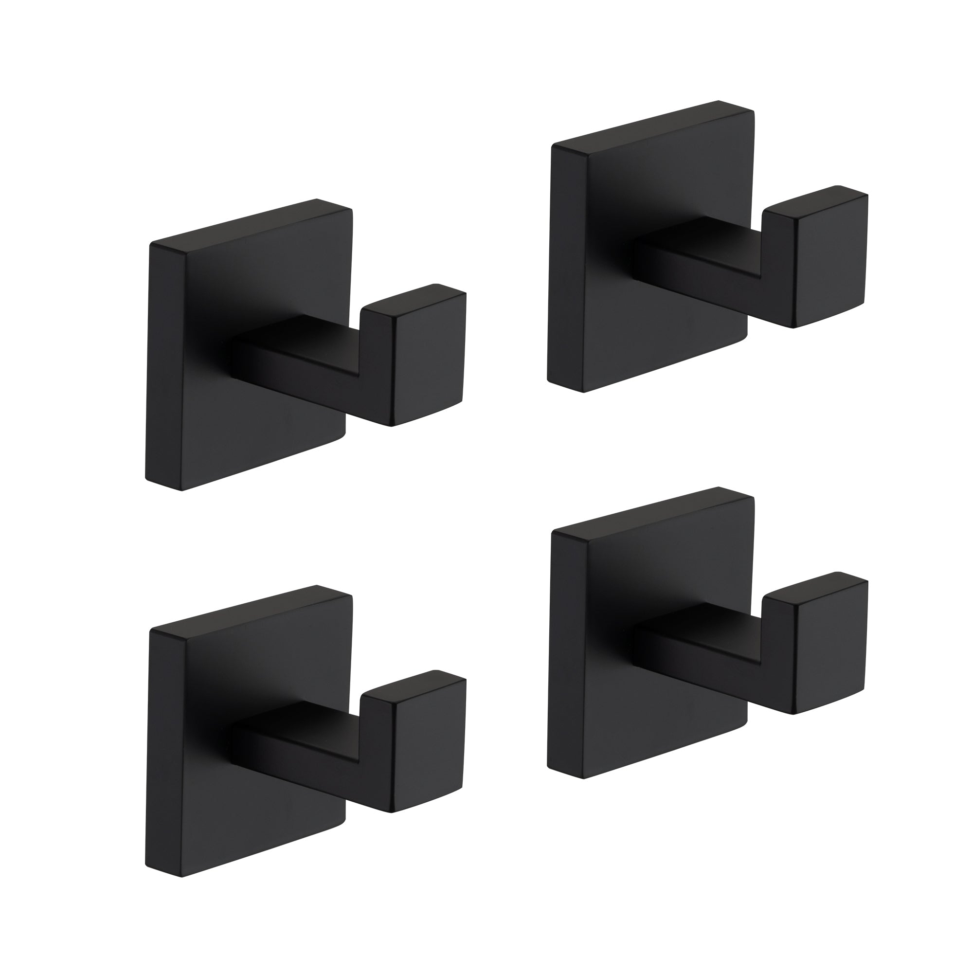 4 Pack Wall-Mounted Stainless Steel Bathroom Towel Hooks/Coat Hooks for Bathroom, Bedroom, Kitchen
