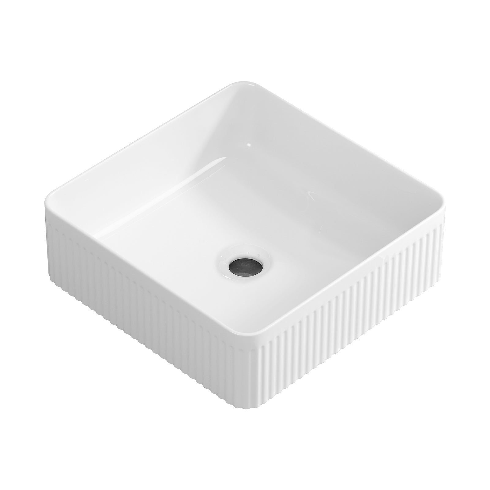 Vessel Sink Rectangle Bathroom Sink Rectangular White Vessel Sink 15' x 15' Porcelain Ceramic Vessel Vanity Sink Art Basin