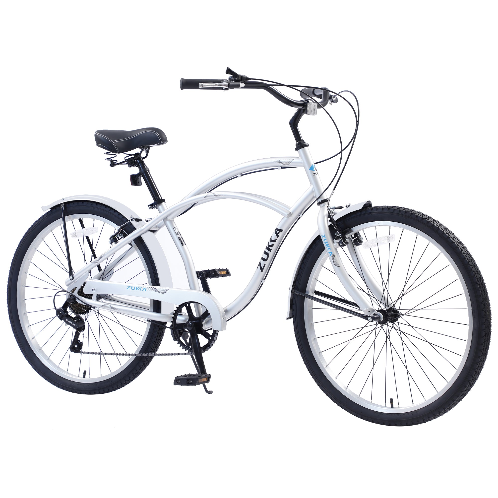 Men's Beach Cruiser Bike, 7 Speed Bicycles, 26'Inch Multiple Colors