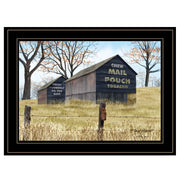 'Treat Yourself' (Mail Pouch Barn) by Billy Jacobs, Ready to Hang Framed Print, Black Frame