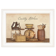 'Country Kitchen' By Susie Boyer, Ready to Hang Framed Print, White Frame