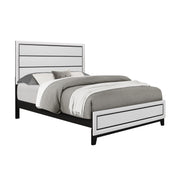 MIRAGE White 5-Piece Full Bedroom Set, Panel Style, Rubber Wood Construction