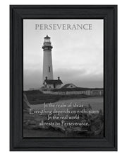'Perseverance (Grayscale)' by Trendy Decor 4U, Ready to Hang Framed Print, Black Frame
