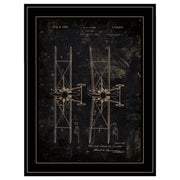 'Airplane Patent I' by Cloverfield & Co, Ready to Hang Framed Print, Black Frame