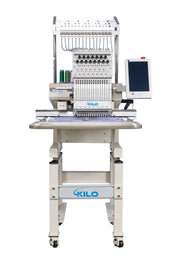 Commercial Embroidery Machine with 15 Needles 13' x 20' LCD Embroiderer Pattern for Cap Hat T-Shirt Laser Positioning 1501