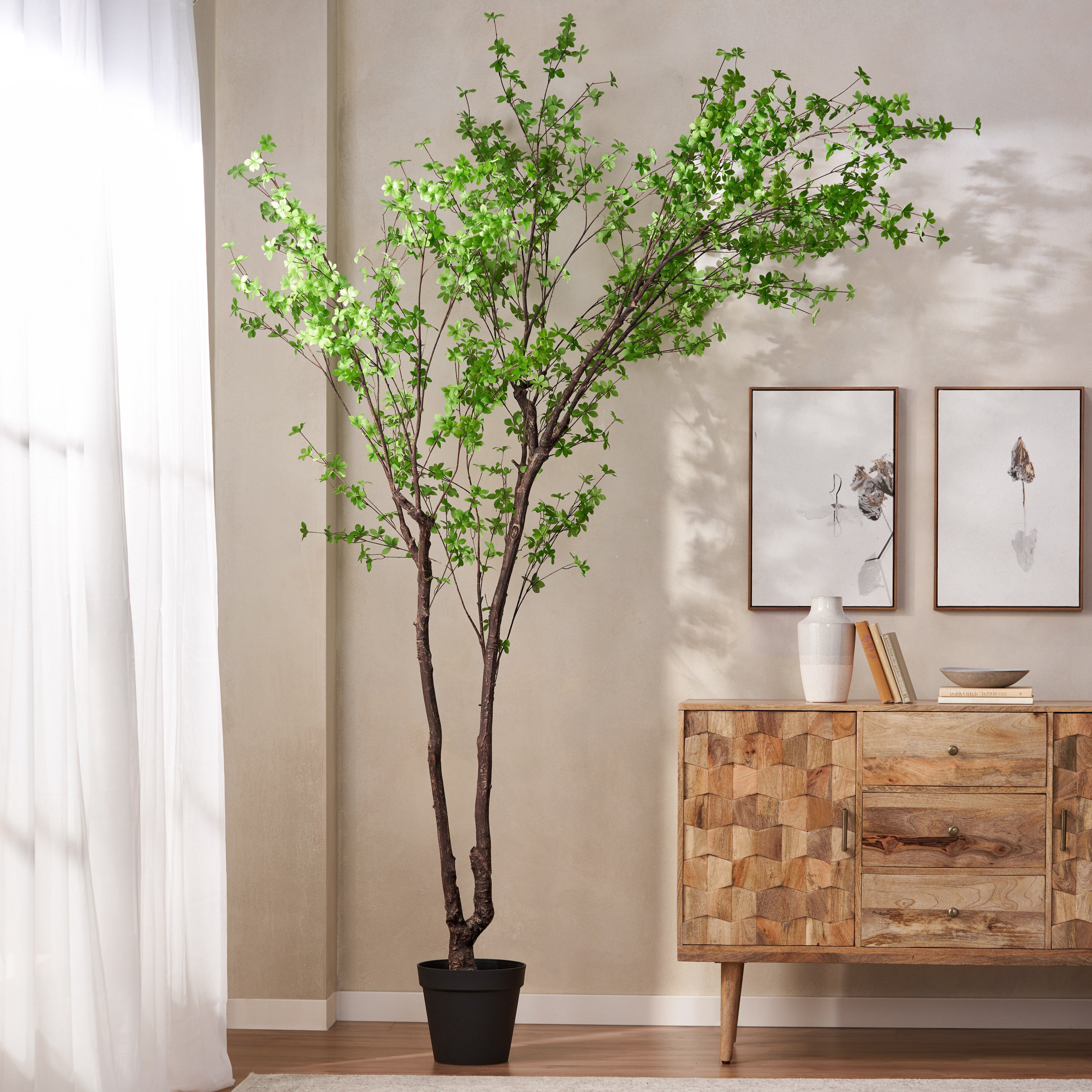 300CMARTIFICIAL DISC LEAF TREE