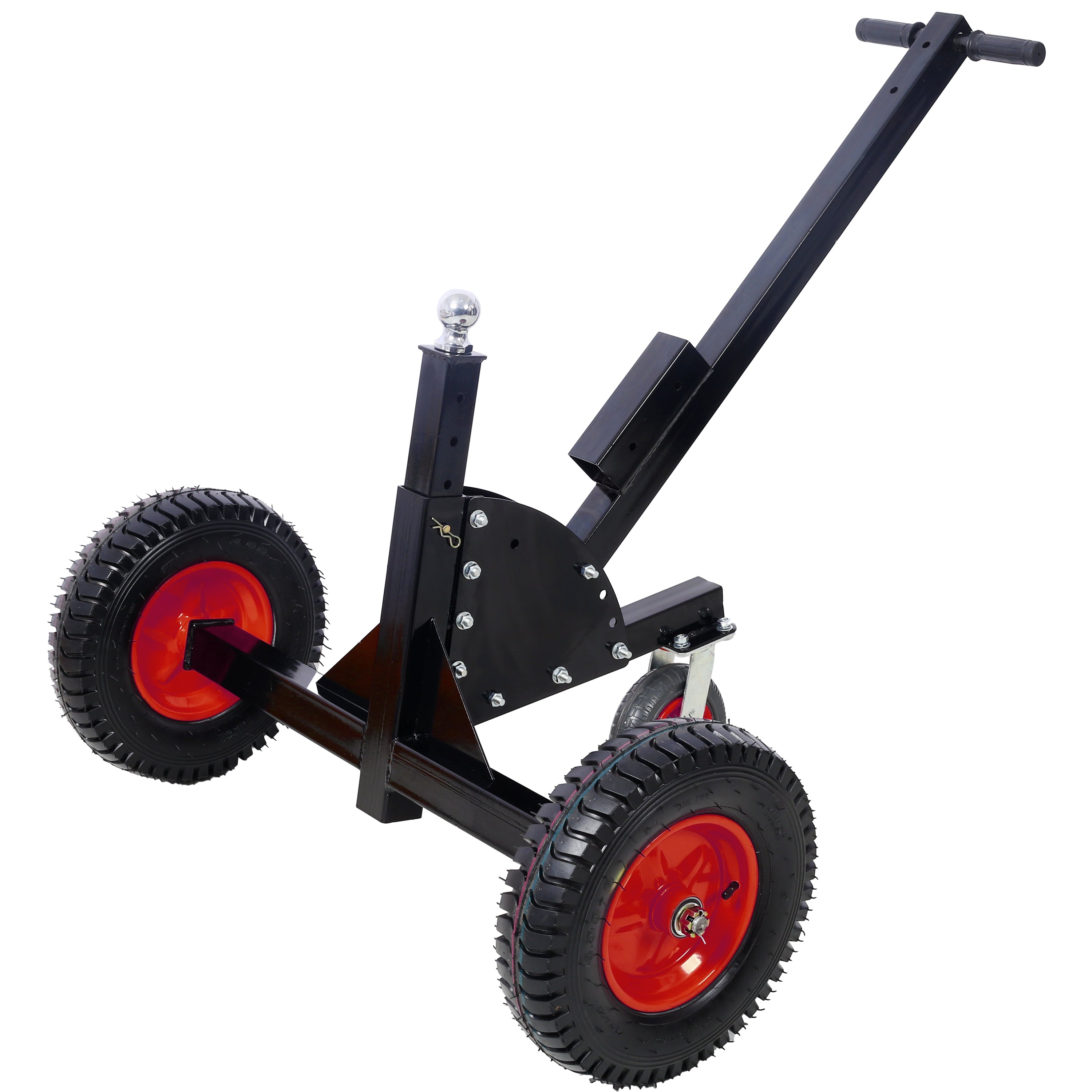 2-in-1 Heavy Duty 1,500lbs Trailer Dolly Load Capacity, Trailer Mover 2' Hitch Ball, 24''-35.4'' Adjustable Height Trailer RV Boat