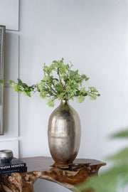 8.5x8.5x18.5' Aluminum Vase, Gold Streaks