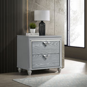 Delacroix Light Silver 2-drawer Nightstand