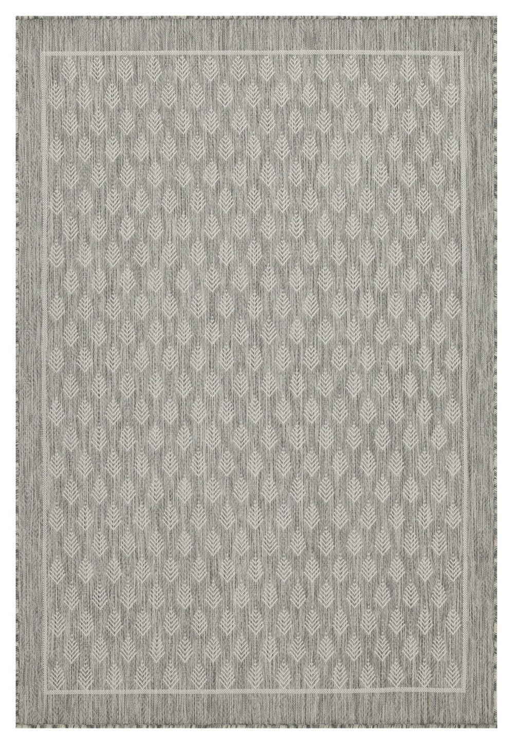 Sunshine GC_HAR2009 Silver 5 ft. 3 in. x 7 ft. 3 in. Indoor/Outdoor Area Rug
